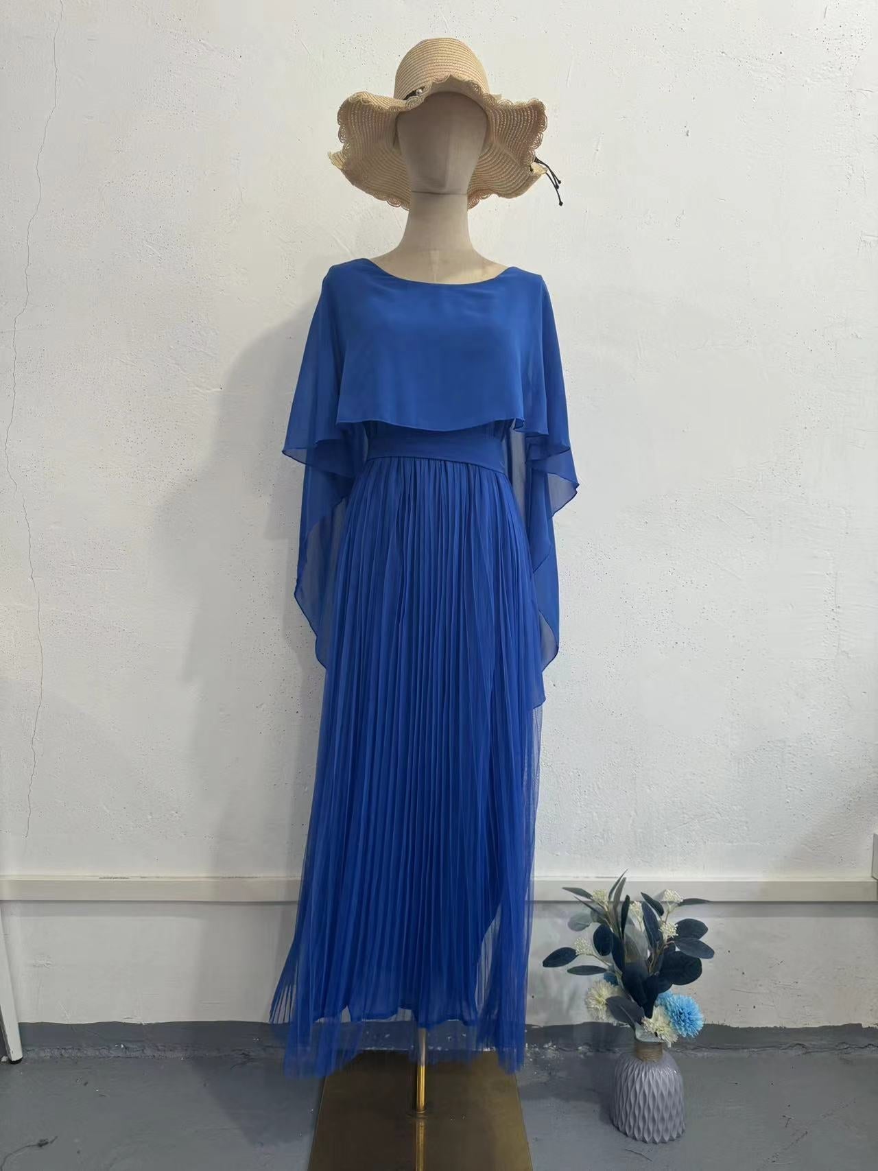 Women's Shawl Sleeve Dress Comfort Casual Swing Dresses
