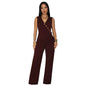Women's Fashion Wear Casual Sleeveless Trousers Two-piece Tops