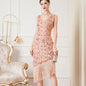 Party Sequin Bead Dress Ball Temperament Evening Dresses