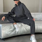 Casual Fashion Thickening Embroidery Long-sleeved Trousers Suits