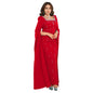 Women's Fashion Wear Back Slit Cape Sleeve Dresses