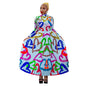 Women's Large Long-sleeved Printed Pleated Two-piece Suits