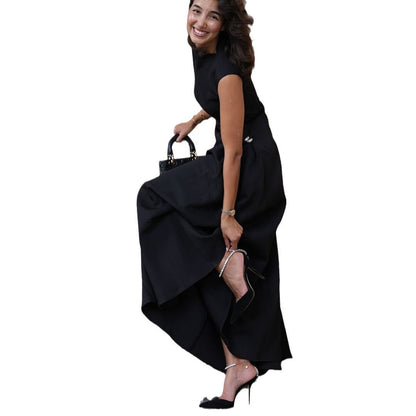 Dress Elegance Round Neck Slim Fit Dresses