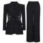 Women's Stylish Beaded Two-piece Set Temperament Suits