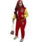 Charming Creative Baseball Set Letter Two-piece Suits