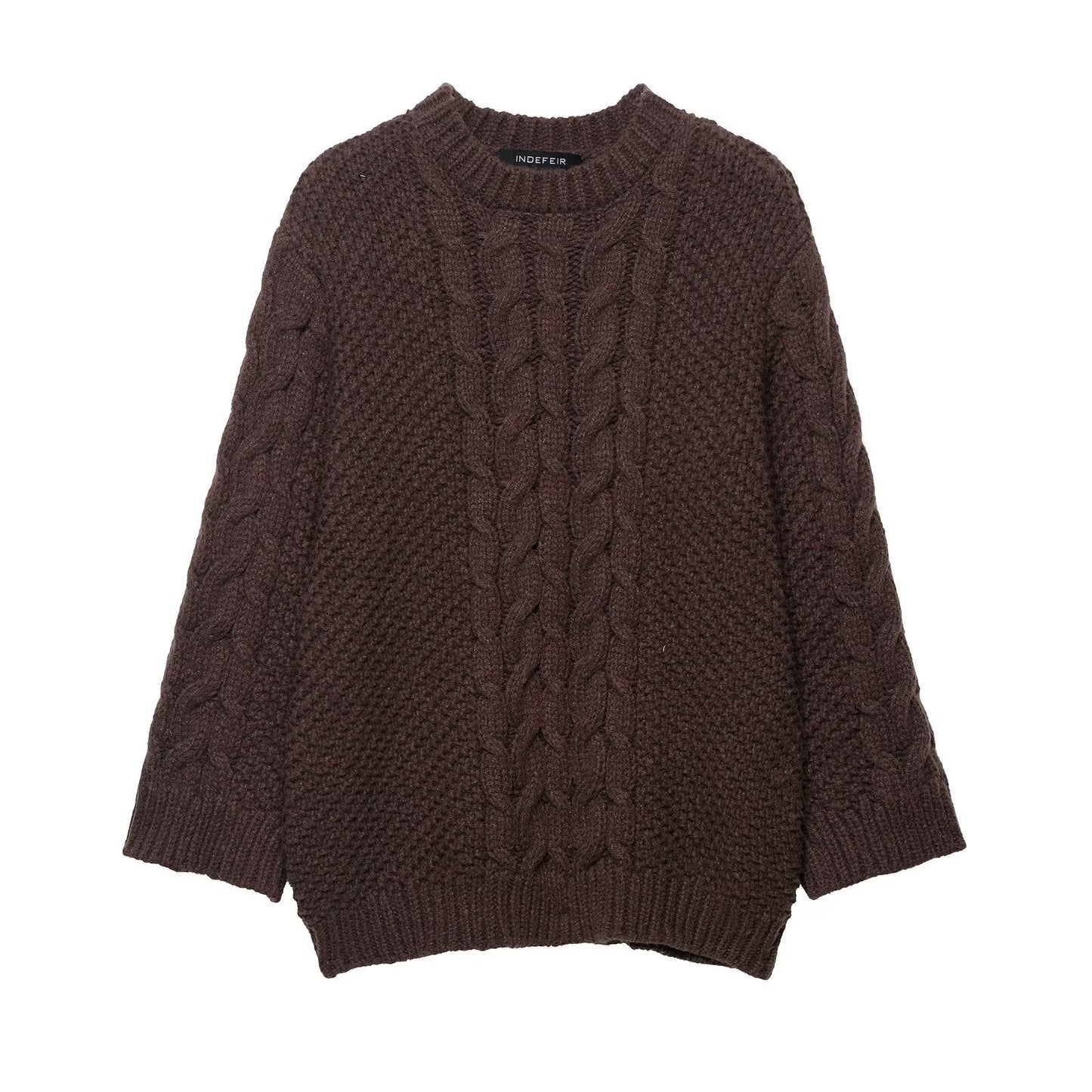 Summer Hemp Pattern Big Sleeves Loose Sweaters