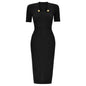 Sleeve Slimming Mid-length Knitted Dress Simple Dresses