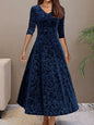 Women's Elegant High-grade Dress Veet Mid-length For Dresses