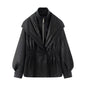 Women's Retro Distressed Fashion Wash Style Imitation Jackets