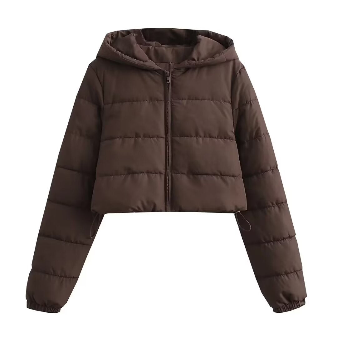 Women's Versatile Urban Casual Hooded Cotton Coats