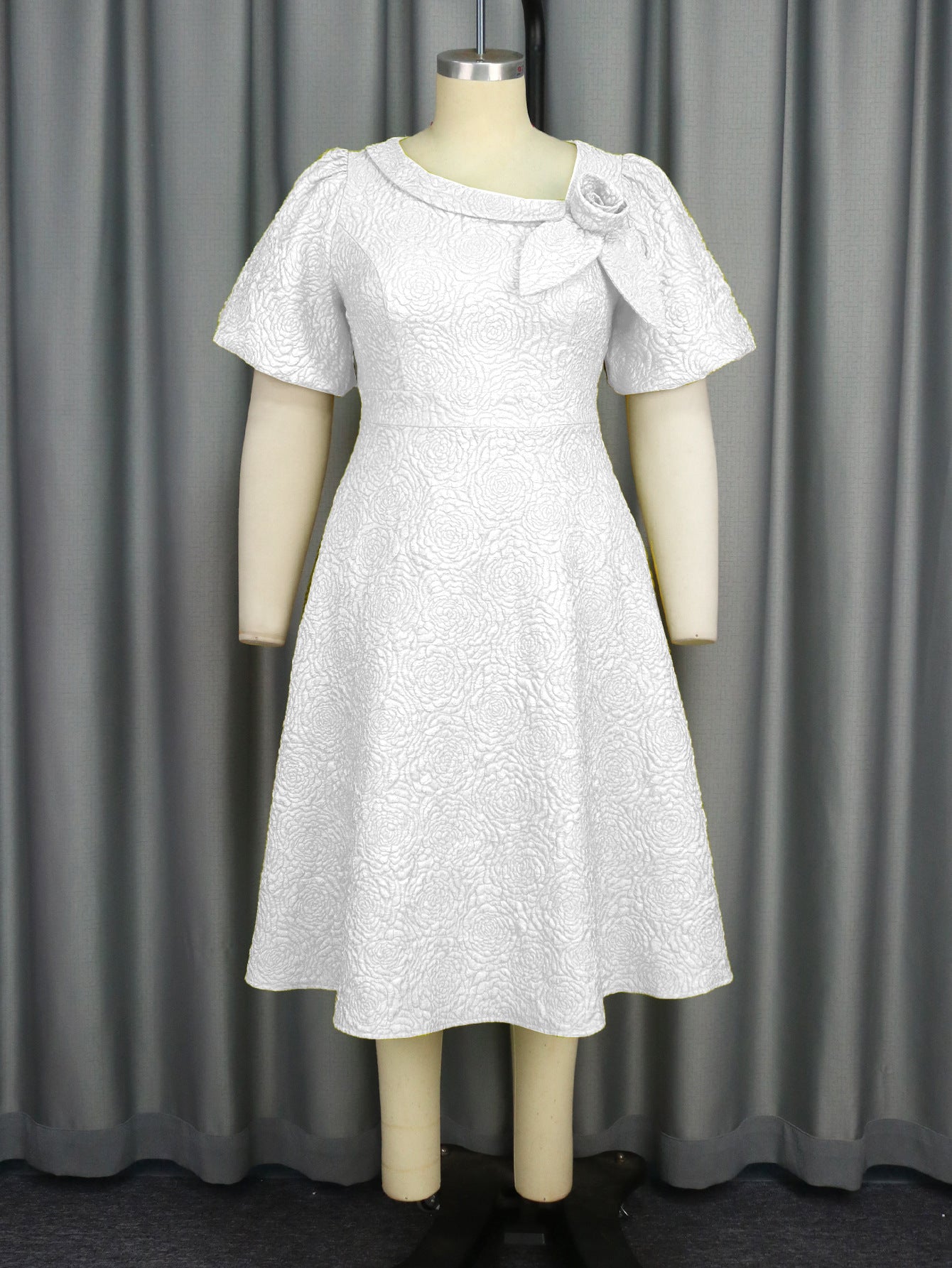 Sleeve High Waist Dress Party Commuter Dresses