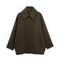 Women's Creative Wool Blend Loose Overcoat Coats