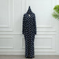 Gorgeous With Dots Robe Headscarf Two-piece Dresses