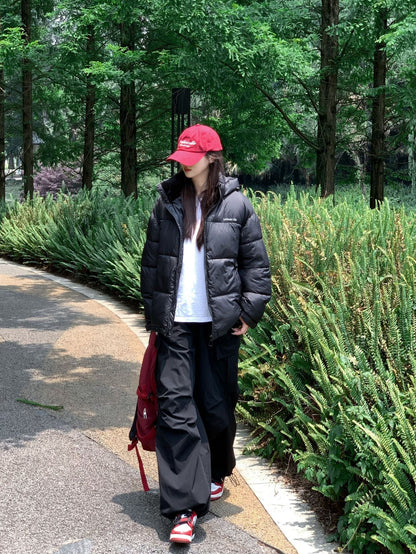 Women's & Men's & Korean Style Loose Versatile Hooded Couple Coats
