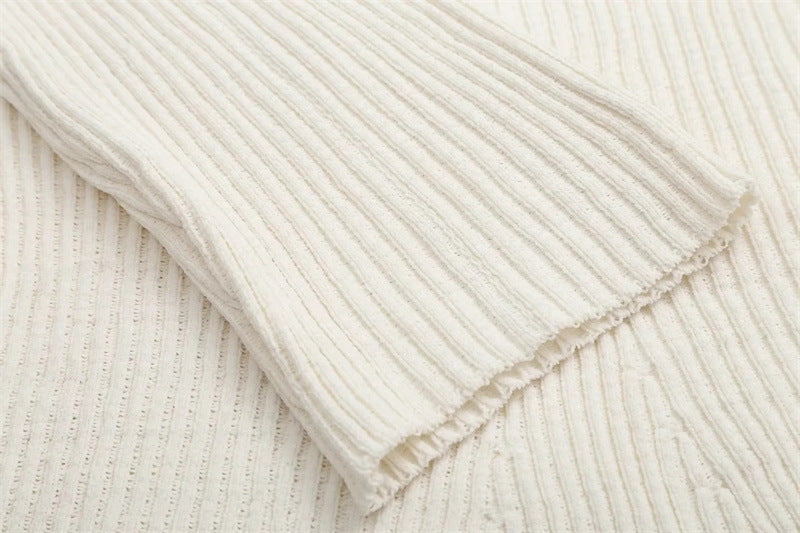 Women's Simple Style Thread Knitted Long Sleeve Clothing