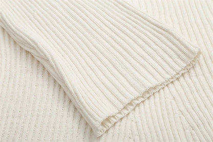 Women's Simple Style Thread Knitted Long Sleeve Clothing