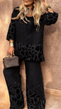 Women's Floral Print Mid-length Sleeves High Waist Suits