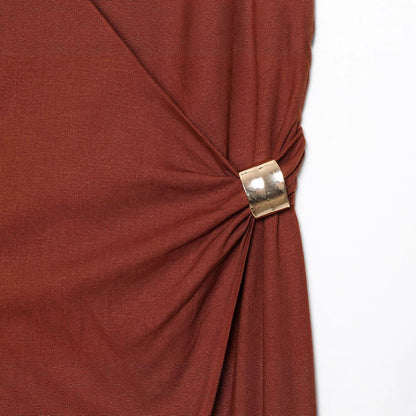 Summer Fashion Sexy Temperament Gold Inlaid Dresses
