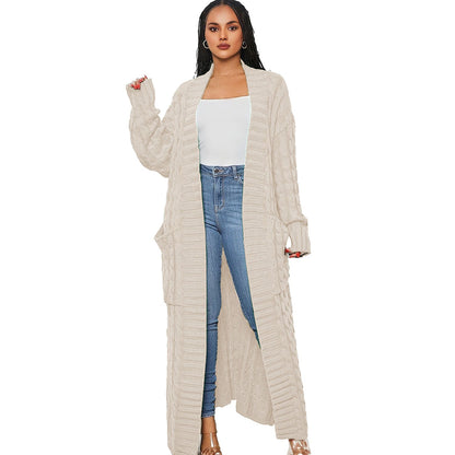 Women's Lazy Fashion Solid Color Long Twist Dresses