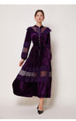 Women's Fashion Stand Collar Pearl Single-breasted Lace Stitching Dresses