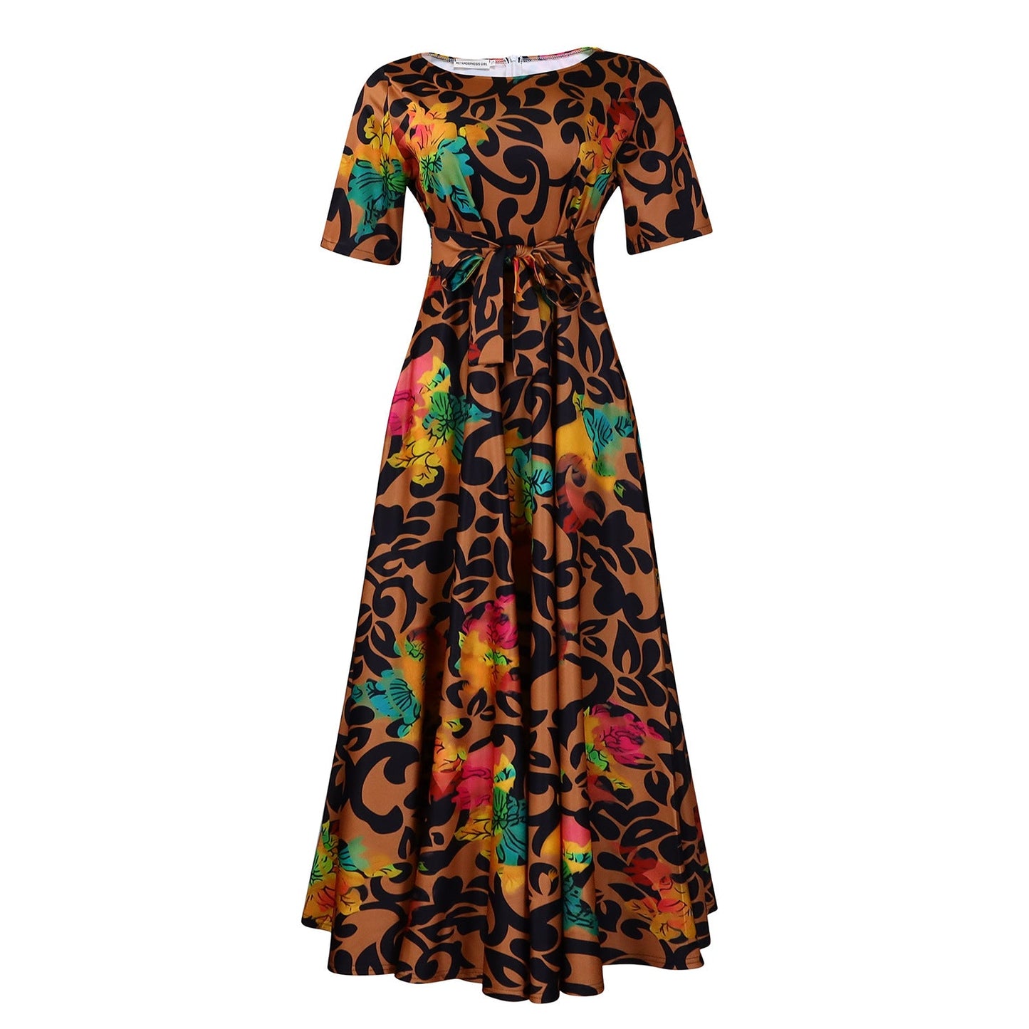 Women's Fashion Elegant Tied African Sleeve Large Dresses