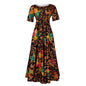 Women's Fashion Elegant Tied African Sleeve Large Dresses