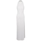 Women's Backless High Bifurcated Rivet Diamond Solid Dresses