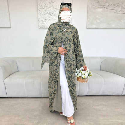 Durable Pure Beautiful Printed Design Chiffon Dresses