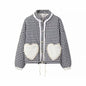 Women's New Street Fashion Stitching Plaid Coats
