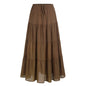 Women's Waist Elastic Large Swing Loose Patchwork Skirts