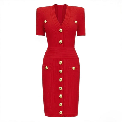 Women's Lengthened Summer Fashionable Knitted Slim Fit Dresses