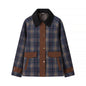 Women's Spring Street Fashion Casual Lapel Plaid Jackets