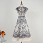 Style Stand Collar Ruffle Diamond Button Sleeveless Wide Suits