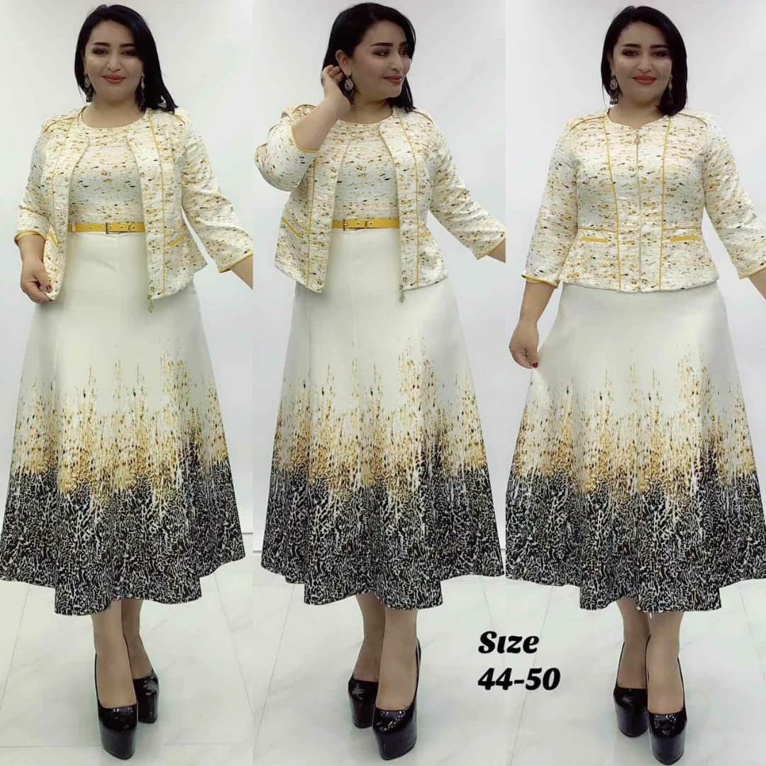 Women's African Wear With Slim Dress Professional Suits