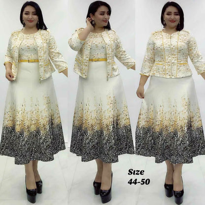 Women's African Wear With Slim Dress Professional Suits
