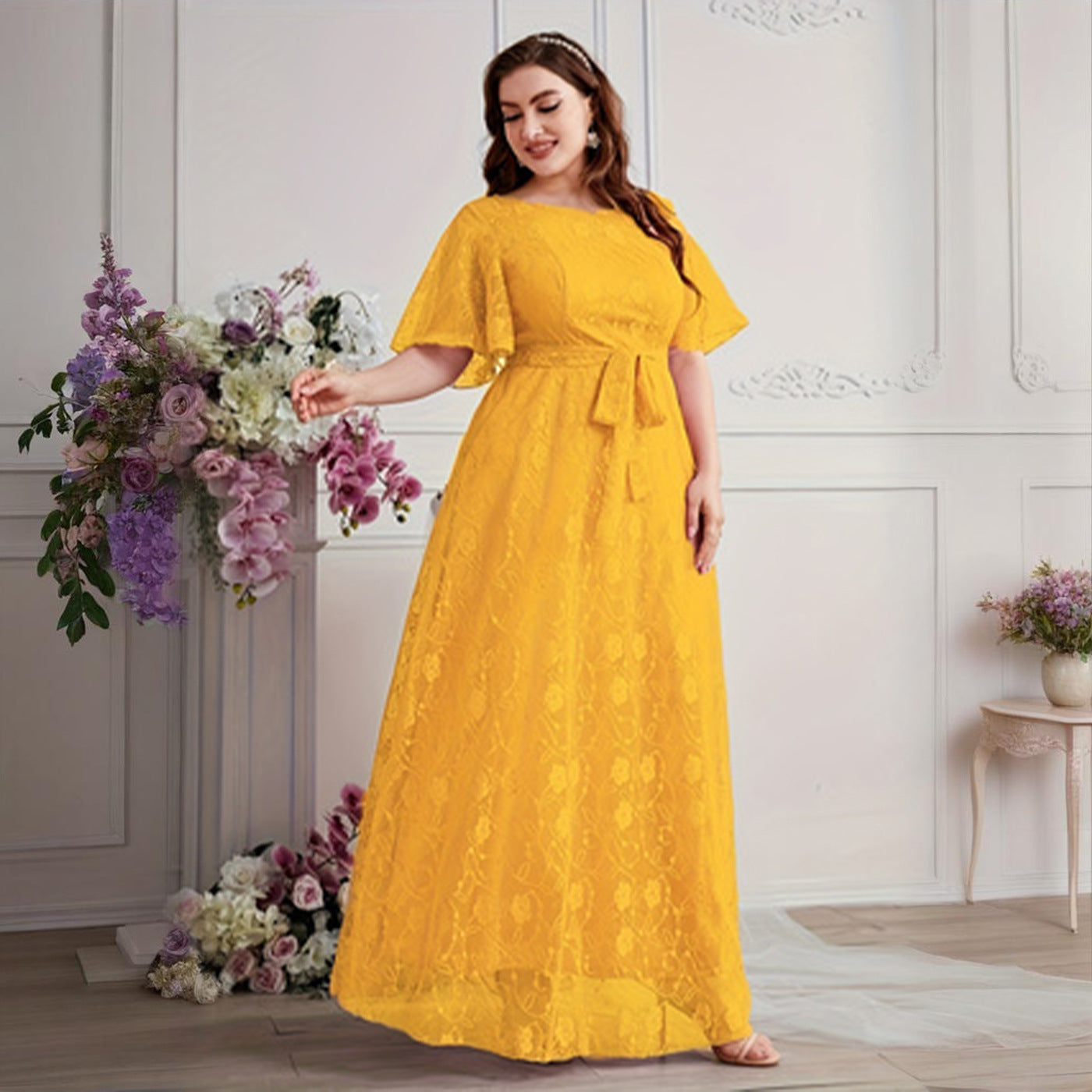 Women's Bridesmaid Dress Fashion Elegant High Waist Dresses