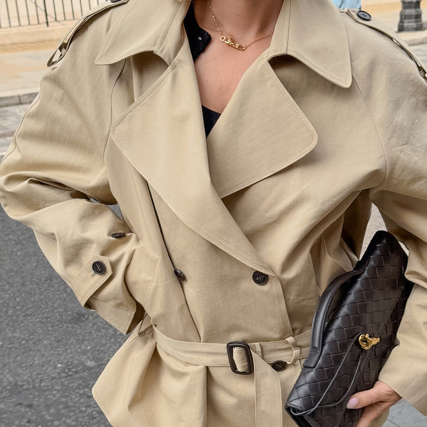 Women's Long Sleeve Lapel Slimming High-grade Autumn Coats