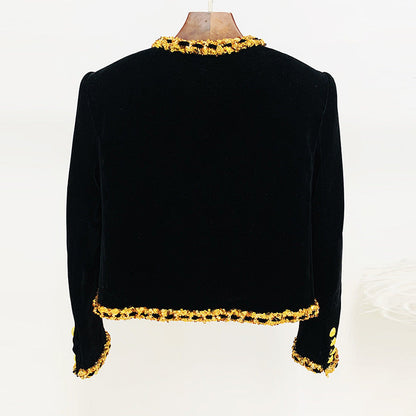 Innovative Fashion Bead Sequined Chain Veet Jackets