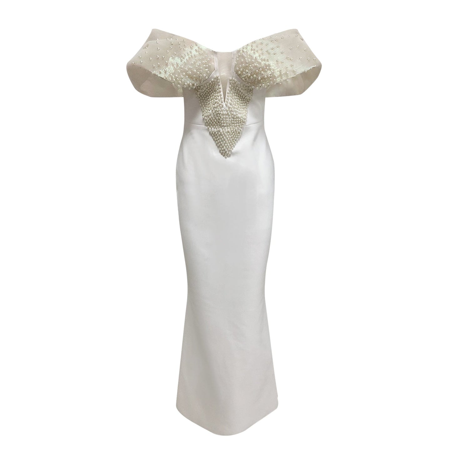 Women's Waist Shawl Fashion Dress Pearl Slimming Elegant Dresses