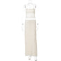 French Fashion Sexy Halter Backless Wrap Chest Double Suits