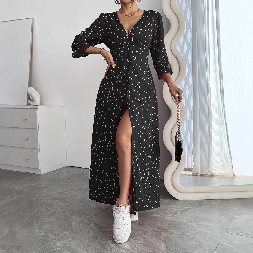 Dress A- Line Polka Dot Elegant Dresses