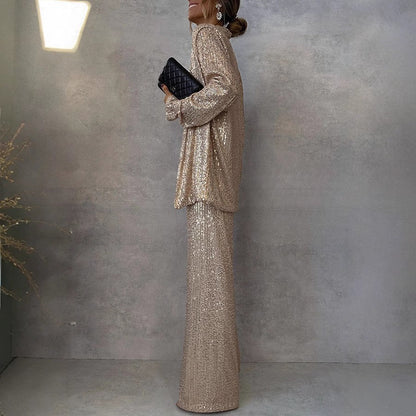 Women's High-grade Sequined Fashion Design Temperament Suits