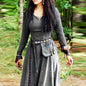 Women's Neck Long Sleeve Slim Dress Renaissance Dresses
