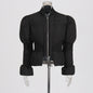 Women's Solid Color Niche Bell Sleeve Design Coats