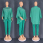 Women's African Commuter Two-piece Set Shirt Pencil Suits