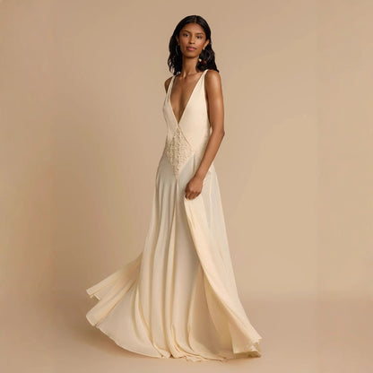 Women's Summer Simplicity Hollow Out Stitching Lace Dresses