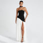 Spring Solid Color Sleeveless Tube Backless Tops