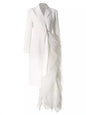 Asymmetric Business Dress Autumn Stitching Mesh Dresses