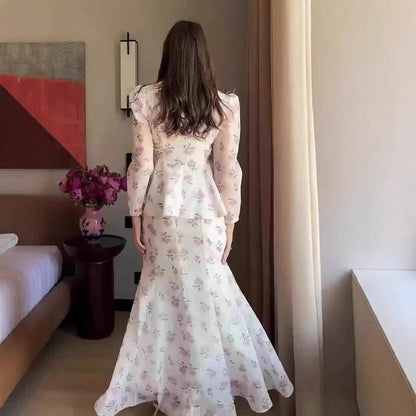 Vintage Court Style Elegant Long Sleeve Suits