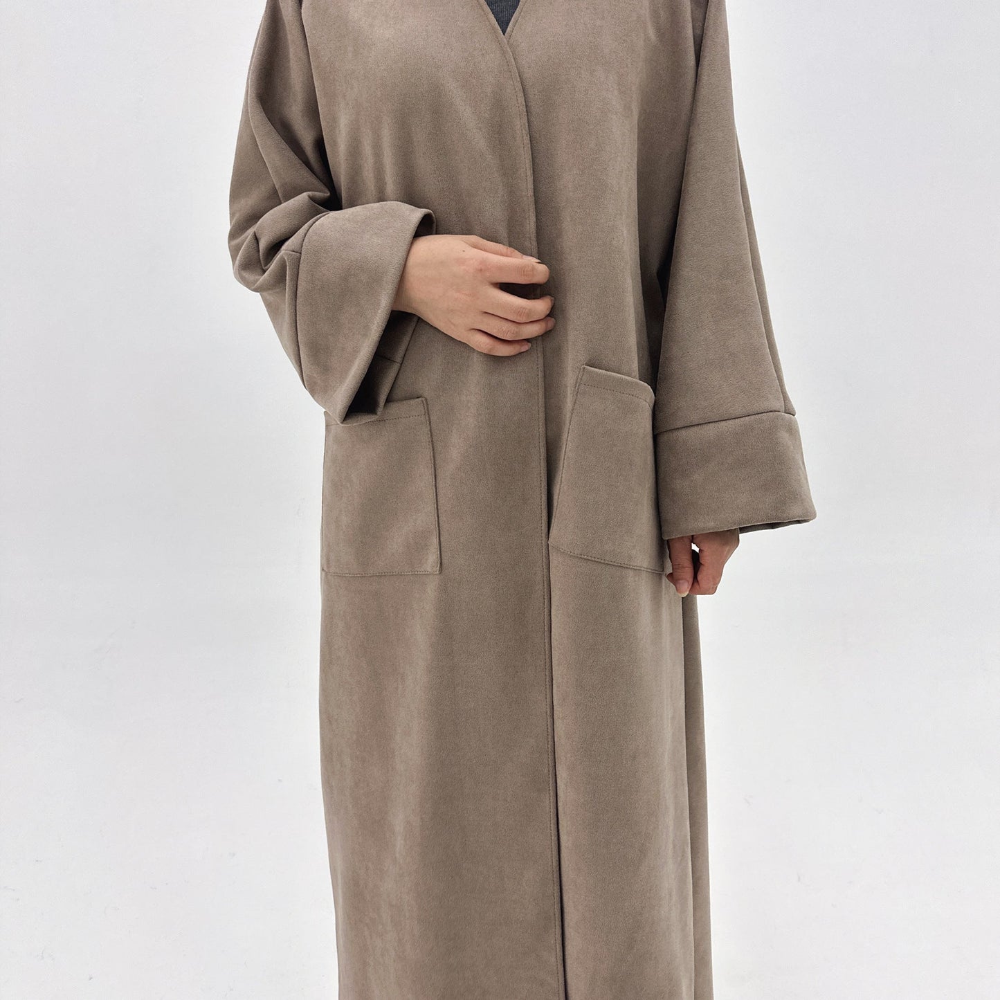 Elegant Casual New Turkish Suede Dress Dresses